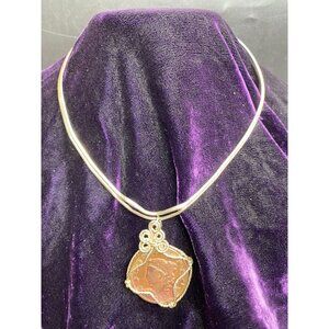 Vtg 1831 Liberty Coin One Cent Pendant Choker Necklace Sterling Silver Handmade